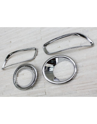 HYUNDAI SANTA FE 2010-2012 OUTLET CORNICE FENDINEBBIA ANTERIORE + POSTERIORE (Cod. AP-45_A4x4)