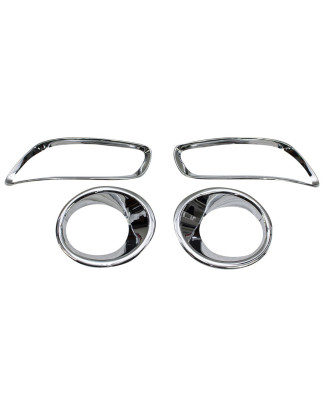 HYUNDAI SANTA FE 2010-2012 OUTLET CORNICE FENDINEBBIA ANTERIORE + POSTERIORE (Cod. AP-45_A4x4)