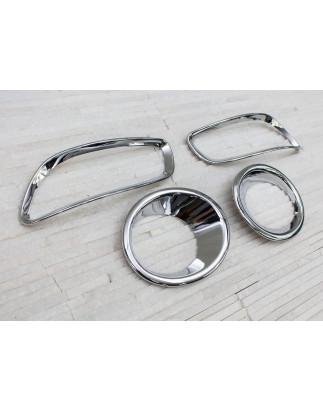 HYUNDAI SANTA FE 2010-2012 OUTLET CORNICE FENDINEBBIA ANTERIORE + POSTERIORE (Cod. AP-45_A4x4)