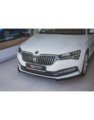SPLITTER ANTERIORE V.1 Skoda Superb Liftback / Combi Mk3 Facelift (Cod. M-SK-SU-3F-FD1G)
