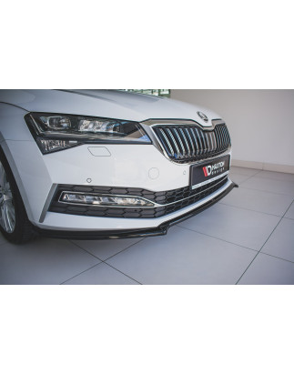 SPLITTER ANTERIORE V.1 Skoda Superb Liftback / Combi Mk3 Facelift (Cod. M-SK-SU-3F-FD1G)