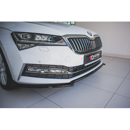 SPLITTER ANTERIORE V.1 Skoda Superb Liftback / Combi Mk3 Facelift (Cod. M-SK-SU-3F-FD1G)
