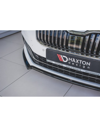 SPLITTER ANTERIORE V.1 Skoda Superb Liftback / Combi Mk3 Facelift (Cod. M-SK-SU-3F-FD1G)