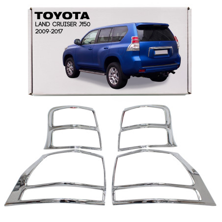 TOYOTA LAND CRUISER J150 2009-2017 PRE-RESTYLING CORNICI FANALI POSTERIORI OUTLET (Cod. AP-103_A4x4)