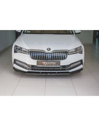 SPLITTER ANTERIORE V.2 Skoda Superb Liftback / Combi Mk3 Facelift (Cod. M-SK-SU-3F-FD2G)