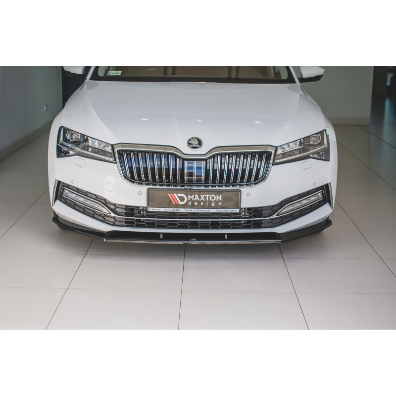 SPLITTER ANTERIORE V.2 Skoda Superb Liftback / Combi Mk3 Facelift (Cod. M-SK-SU-3F-FD2G)