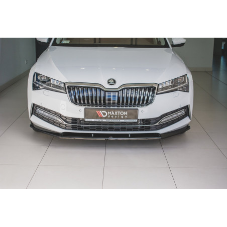 SPLITTER ANTERIORE V.2 Skoda Superb Liftback / Combi Mk3 Facelift (Cod. M-SK-SU-3F-FD2G)