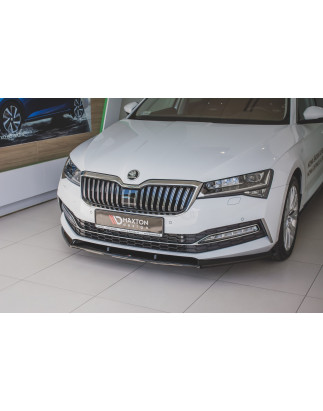 SPLITTER ANTERIORE V.2 Skoda Superb Liftback / Combi Mk3 Facelift (Cod. M-SK-SU-3F-FD2G)