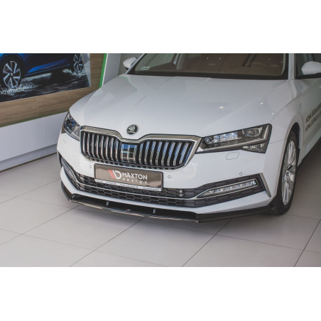 SPLITTER ANTERIORE V.2 Skoda Superb Liftback / Combi Mk3 Facelift (Cod. M-SK-SU-3F-FD2G)