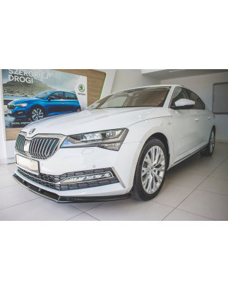SPLITTER ANTERIORE V.2 Skoda Superb Liftback / Combi Mk3 Facelift (Cod. M-SK-SU-3F-FD2G)
