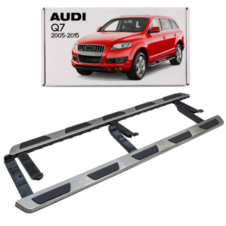 AUDI Q7 4L 2005-2015 PEDANE LATERALI SOTTOPORTA 4L0071065 STILE OEM (Cod. AP-168_A4x4)