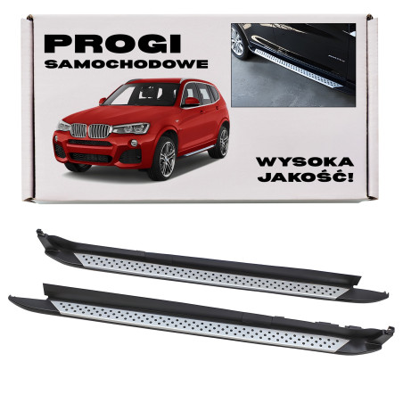 BMW X3 F25 2010-2017 PEDANE LATERALI SOTTOPORTA (Cod. AP-171_A4x4)