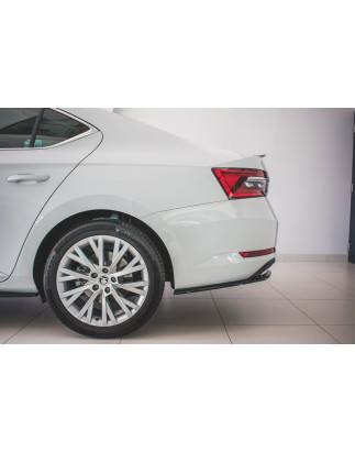 Splitters posteriori laterali Skoda Superb Liftback / Combi Mk3 Facelift (Cod. M-SK-SU-3F-RSD1G)