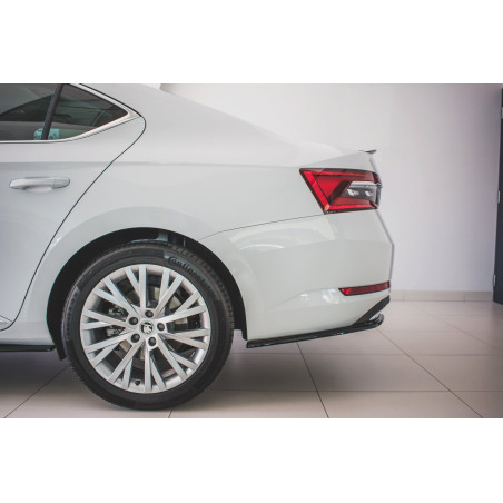 Splitters posteriori laterali Skoda Superb Liftback / Combi Mk3 Facelift (Cod. M-SK-SU-3F-RSD1G)