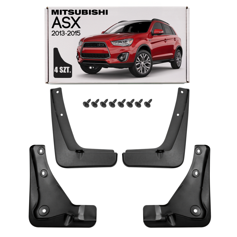 MITSUBISHI ASX E 2013-2015 DOPO IL PRIMO RESTYLING PARASPRUZZI (Cod. AP-182_A4x4)