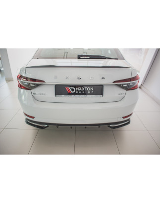 Splitters posteriori laterali Skoda Superb Liftback / Combi Mk3 Facelift (Cod. M-SK-SU-3F-RSD1G)