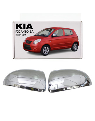 KIA PICANTO E SA 2007-2011 RESTYLING CALOTTE SPECCHI CROMATE OUTLET (Cod. AP-245_A4x4)