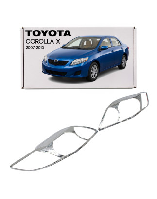 TOYOTA COROLLA X 2007-2010 OUTLET CORNICI FARI ANTERIORI (Cod. AP-247_A4x4)