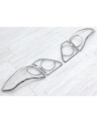 TOYOTA COROLLA 2007-2010 berlina PRE-RESTYLING OUTLET CORNICI FANALI POSTERIORI (Cod. AP-248_A4x4)