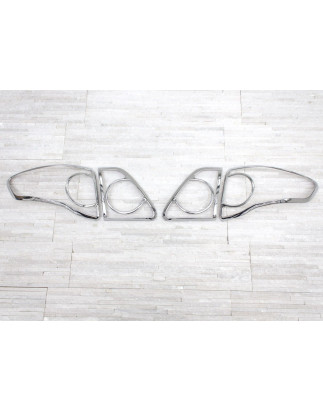TOYOTA COROLLA 2007-2010 berlina PRE-RESTYLING OUTLET CORNICI FANALI POSTERIORI (Cod. AP-248_A4x4)
