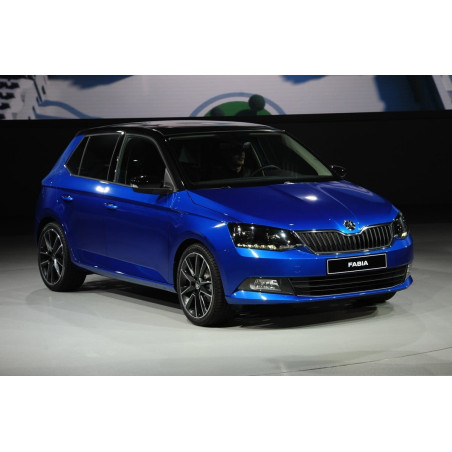 SKODA FABIA II 5J 2010-2014 RESTYLING OUTLET MASCHERINA IN ALLUMINIO (Cod. AP-317_A4x4)