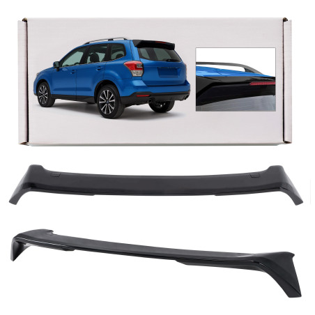 SUBARU FORESTER IV SJ 2012-2018 SPOILER POSTERIORE NERO VERNICIATO PIANO BLACK (Cod. AP-340_A4x4)