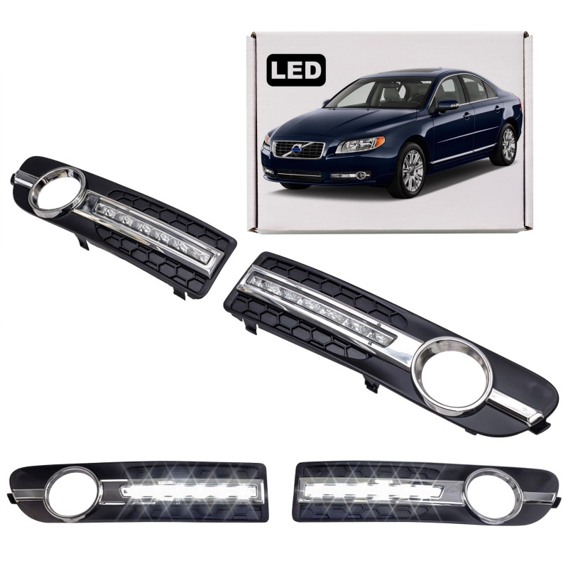VOLVO S80 II 2009-2013 LUCI DIURNE LED DRL 12W (Cod. AP-399_A4x4)