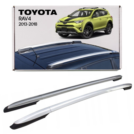 TOYOTA RAV4 IV XA40 2013-2018 BARRE LONGITUDINALI TETTO ARGENTO OEM PT27842131 (Cod. AP-416_A4x4)