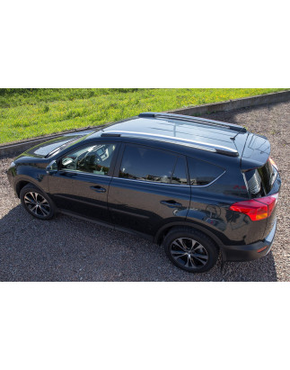 TOYOTA RAV4 IV XA40 2013-2018 BARRE LONGITUDINALI TETTO ARGENTO OEM PT27842131 (Cod. AP-416_A4x4)