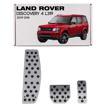 LAND ROVER DISCOVERY 4 L319 2009-2016 RIVESTIMENTI PER PEDALI APPLICATI CAMBIO AUTOMATICO (Cod. AP-2