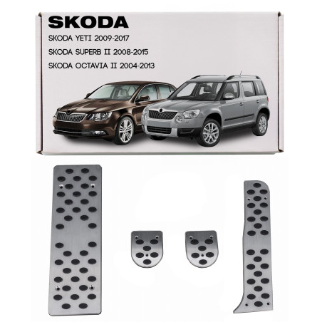 SKODA CAMBIO MANUALE RIVESTIMENTI PER PEDALI KIT (Cod. AP-23204_A4x4)