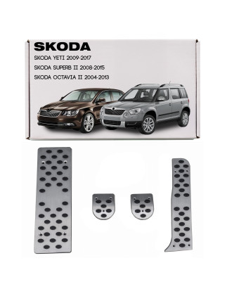 SKODA CAMBIO MANUALE RIVESTIMENTI PER PEDALI KIT (Cod. AP-23204_A4x4)