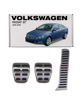 VOLKSWAGEN PASSAT B7 2010-2014 CAMBIO MANUALE RIVESTIMENTI PER PEDALI APPLICATI (Cod. AP-619_A4x4)