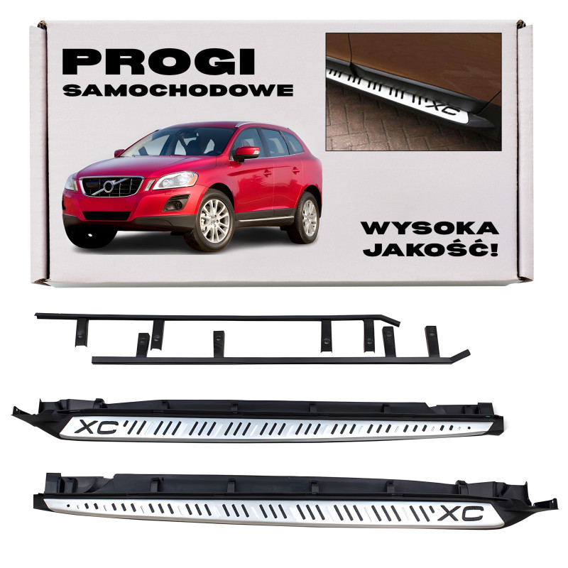 VOLVO XC60 E 2008-2013 PRE-RESTYLING PEDANE LATERALI SOTTOPORTA (Cod. AP-817_A4x4)