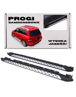 MERCEDES GLK X204 2008-2015 PEDANE LATERALI SOTTOPORTA A2046900675 (Cod. AP-825_A4x4)