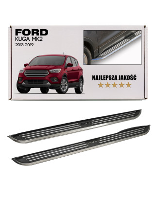 FORD KUGA MK2 II 2013-2019 PEDANE LATERALI SOTTOPORTA MODANATURE (Cod. AP-833_A4x4)