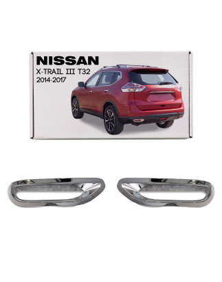 NISSAN X-TRAIL III T32 2014-2017 PRE-RESTYLING CORNICI FENDINEBBIA POSTERIORI (Cod. AP-843_A4x4)