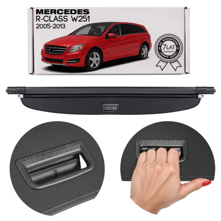 MERCEDES R-CLASS W251 2005-2013 CAPPELLIERA COPRIBAGAGLI NERA A2518100109 (Cod. AP-878_A4x4)