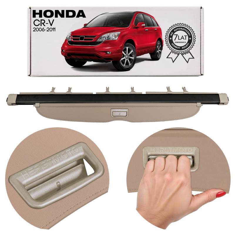 HONDA CR-V III 2006-2011 CAPPELLIERA COPRIBAGAGLI BEIGE 08Z07-SWA-121 (Cod. AP-886_A4x4)