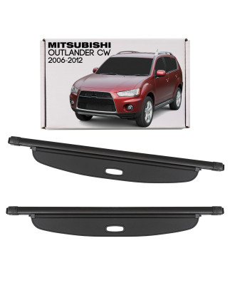 MITSUBISHI OUTLANDER II CW 2006-2012 CAPPELLIERA COPRIBAGAGLI NERA 7237A023HA (Cod. AP-903_A4x4)
