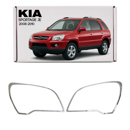 KIA SPORTAGE II JE 2008-2010 RESTYLING CORNICI FARI ANTERIORI (Cod. AP-930_A4x4)