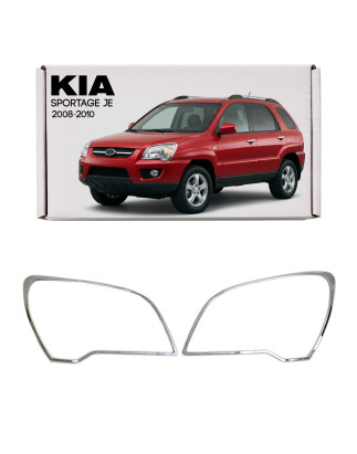 KIA SPORTAGE II JE 2008-2010 RESTYLING CORNICI FARI ANTERIORI (Cod. AP-930_A4x4)