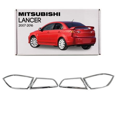 MITSUBISHI LANCER VII EX 2007-2016 OUTLET CORNICI FANALI POSTERIORI (Cod. AP-1096_A4x4)