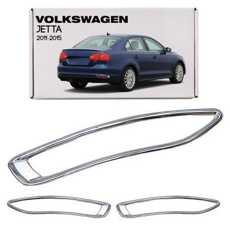VOLKSWAGEN JETTA 2011-2015 OUTLET CORNICI FENDINEBBIA POSTERIORI (Cod. AP-1219_A4x4)