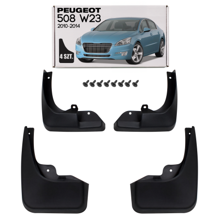 PEUGEOT 508 W23 2010-2014 berlina PRE-RESTYLING PARASPRUZZI (Cod. AP-1252_A4x4)