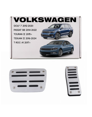 VOLKSWAGEN GOLF 7 PASSAT B8 TOURAN TIGUAN T-ROC COPRIPEDALI CAMBIO AUTOMATICO PER PEDALI (Cod. AP-23