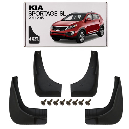 KIA SPORTAGE III SL 2010-2015 PARASPRUZZI PER VERSIONE CON PEDANE LATERALI (Cod. AP-10479_A4x4)