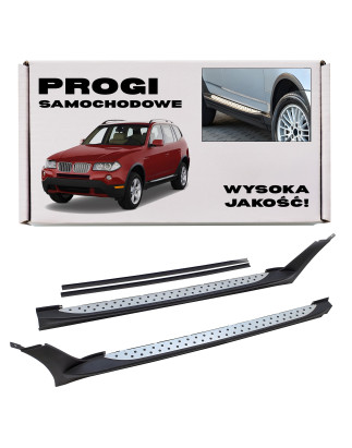 BMW X3 E83 2003-2010 PEDANE LATERALI SOTTOPORTA 51713401810 / 51713401809 (Cod. AP-10484_A4x4)