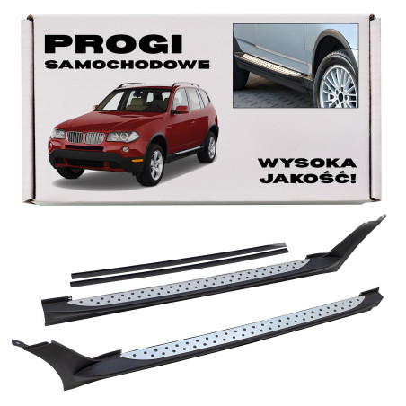 BMW X3 E83 2003-2010 PEDANE LATERALI SOTTOPORTA 51713401810 / 51713401809 (Cod. AP-10484_A4x4)