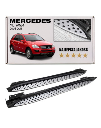 MERCEDES ML W164 2005-2011 PEDANE LATERALI SOTTOPORTA (Cod. AP-19577_A4x4)